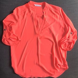 LUSH coral color blouse in great condition only wore a few times